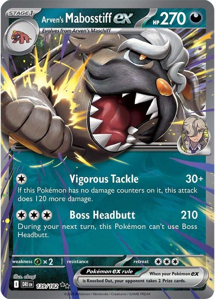 139/182 Arven's Mabosstiff ex | PokeShop